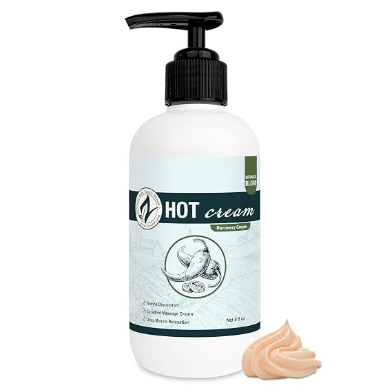 Zatural Hot Cream-Cellulite Cream-Muscle Rub-Body Wraps-Belly Fat-Skin Firming & Weight Loss-Professional Therapeutic Grade-Doctor Formulated (Pump)