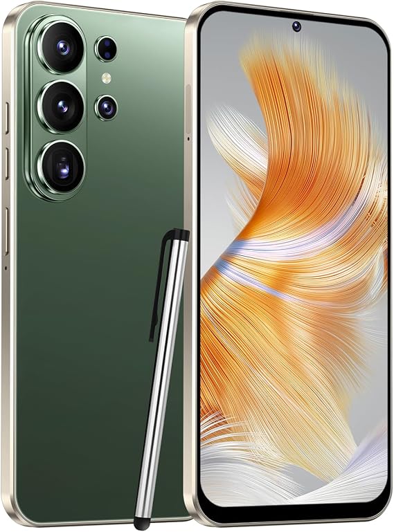 4G Smartphone Unlocked, 6.6" Incell HD Display, 4GB+32GB (Expandable to 256GB), 5000mAh Battery, 13MP+16MP Dual Camera, Android 12, Face Unlock, Triple Card Tray, OTG Support (Army Green)