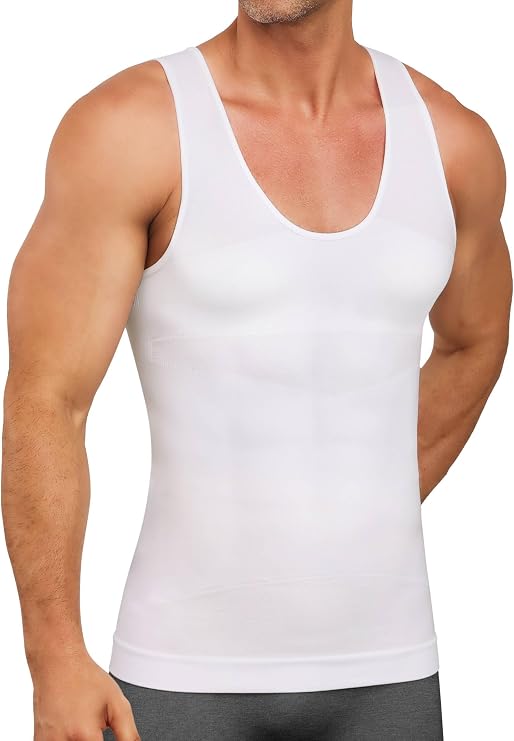 SLIMBELLE Men Compression Vest Tummy Control Shapewear Body Shaper Tank Top