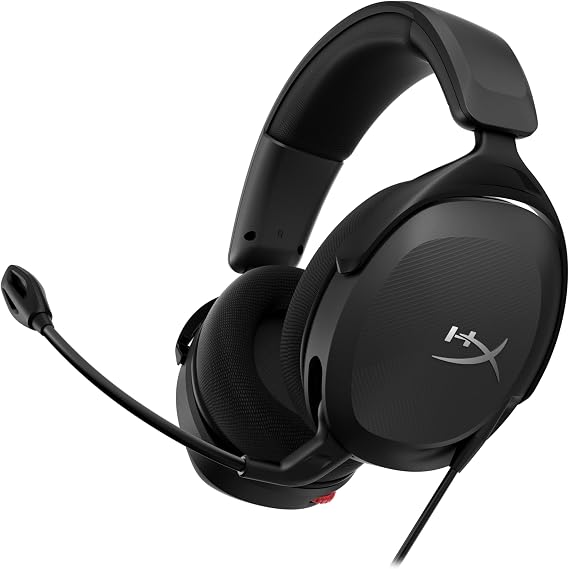 HyperX Cloud Stinger 2 Core – PC Gaming Headset, Lightweight Over-Ear Headset with Microphone, Rotatable - Silent Microphone Function, DTS Headset: X Spatial Audio, 40mm Driver