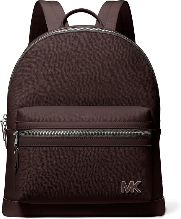 Michael Kors Edison Dome Backpack, Black Hardware/Chocolate