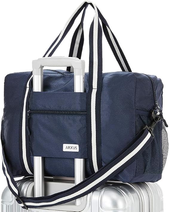Arxus Carry On Travel Bag, Lightweight Foldable Packable Tote Bag 25L