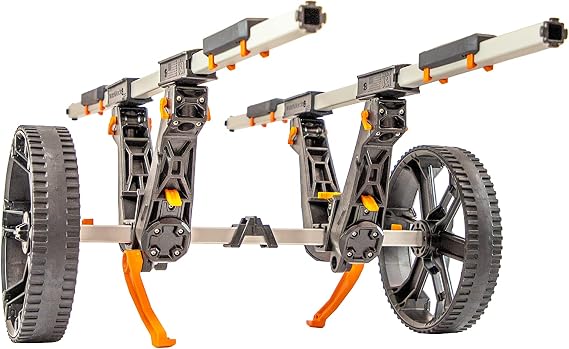 YakAttack Kayak Carts with Adjustable Frame & Wheel Options | All-Terrain, Sand & Solid Tire Variations | Durable Folding Transport System for Kayaks & Canoes | Made in USA