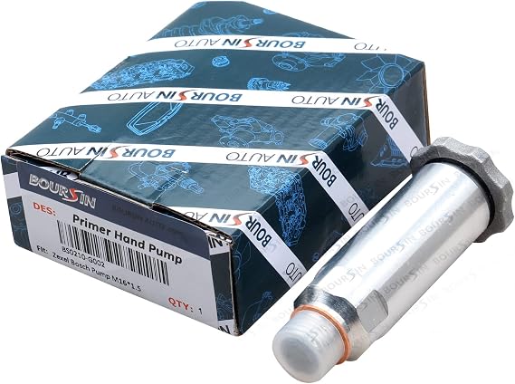 BOURSIN Hand Priming Pump Fuel Feed Pump Compatible with Zexel Bosch Mitsubishi Fuso Isuzu N-series F-series Hino UD Komatsu 4D95 Dozer Caterpillar CAT John Deere Excavator Forklift Truck Diesel