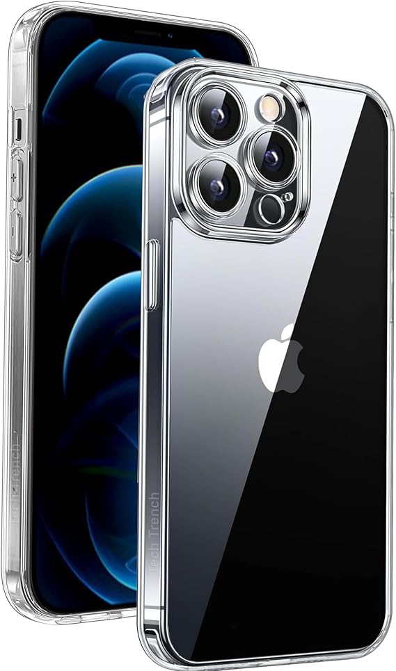 Clear Case for iPhone 12 Pro [Military-grade Protection] Shockproof Anti-Scratch Protective Phone Case Thin Slim Cover for iPhone 12 Pro Cover
