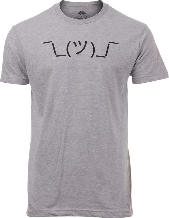 __/ | Shrug Meme Shruggie Funny Sarcasm Joke Sarcastic Graphic T-Shirt for Men Women