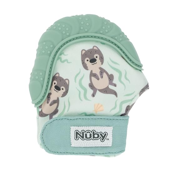 Nuby Happy Hands Silicone Teething Mitten