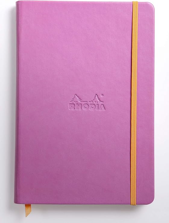 Rhodia Rhodiarama Webnotebook - Lined 96 sheets - 5 1/2 x 8 1/4 - Lilac Cover (118751C)