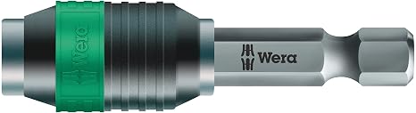 Wera - 5052502001 889/4/1 K Rapidaptor Universal Bit Holder for 1/4" Hex Drives, 2" Long