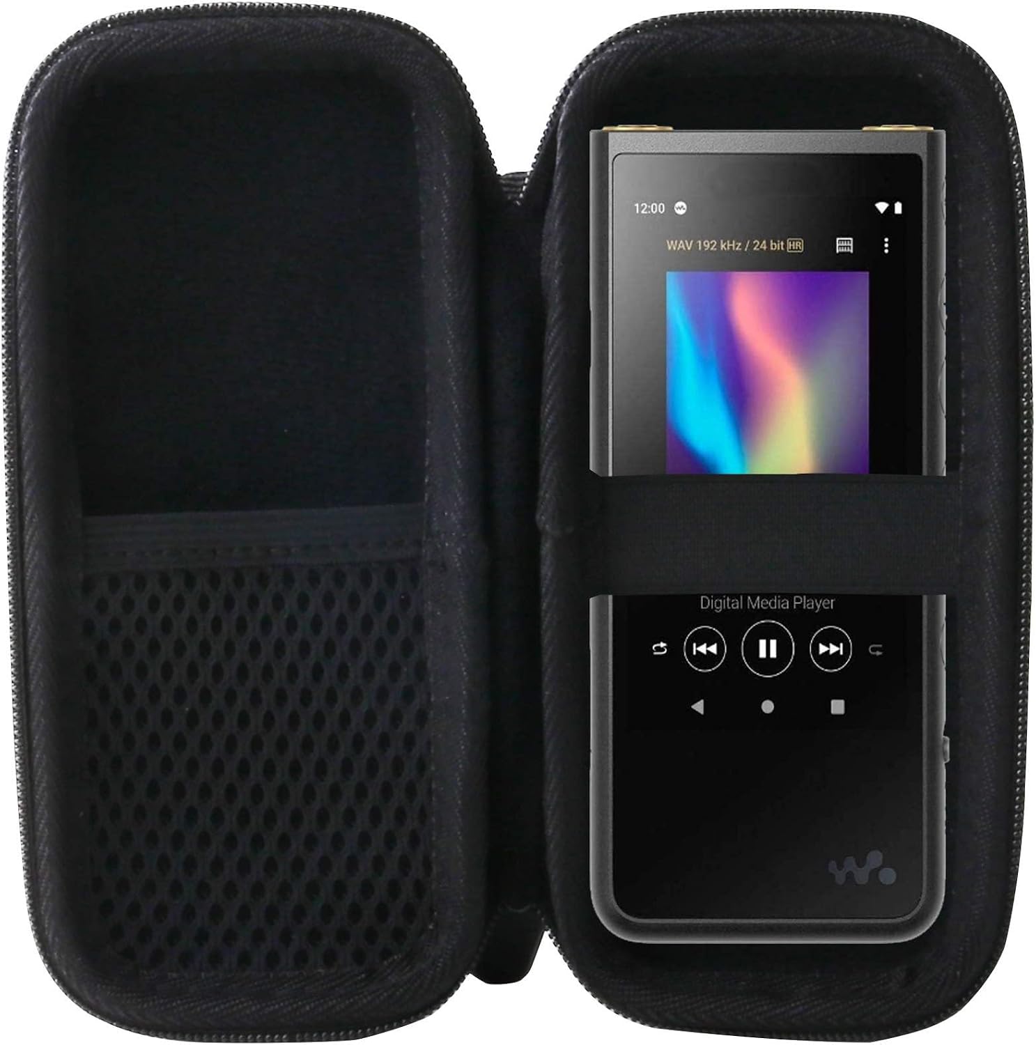 Sony NW-ZX507 NW-ZX300 Walkman Protective Storage Case - WERJIA.JP Black