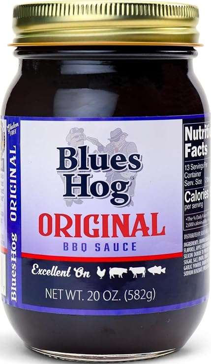 Blues Hog Gluten Free Original BBQ Sauce, Sweet & Peppery, 20oz