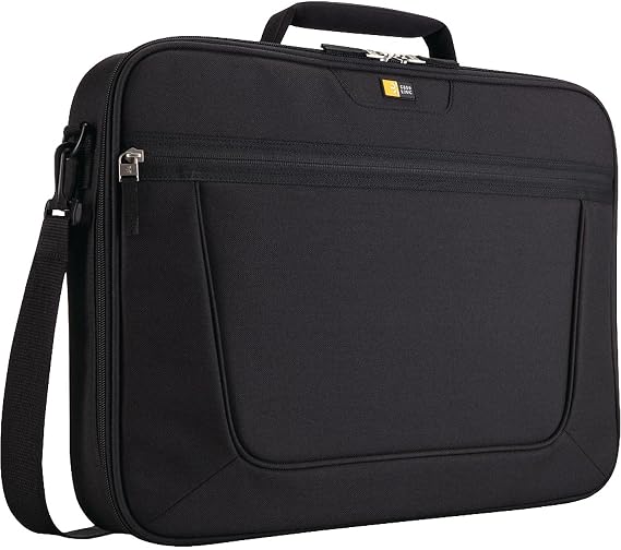 Case Logic Polyester Basic Slim Briefcase for 15.6-Inch Laptop - Black