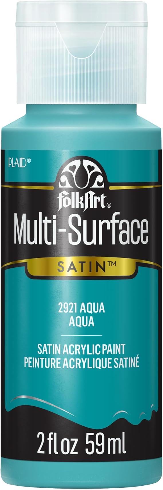FolkArt Pl2921 Multi-Surface Paint, 2 oz, Aqua