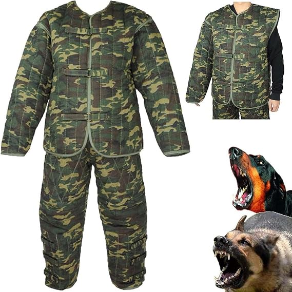 Dog Training Suit,Training Military Dog Protective Suit Set Large Full Body Protection Police Dog Training Anti-Bite Suit Jacket