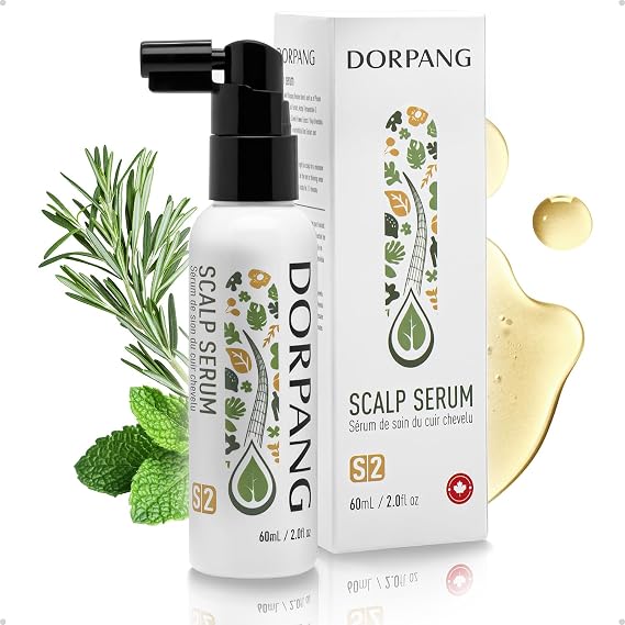 Scalp Serum for Hair Loss Reduces Hair Shedding and Improves Scalp Health, Helps with Topical Signs of Thinning, Vegan Formula without Side-Effects, Non-Greasy