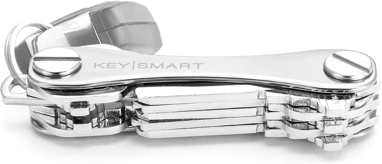 KeySmart Classic – コンパクトキーホルダー キーチェーンオーガナイザー 最大14個の鍵、チタン