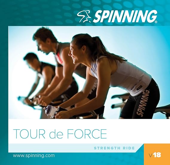 Spinning Unisex's Volume 18 Tour De Force Exercise Music Cd, Blue, Size