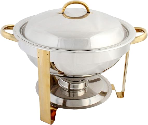 Tiger Chef SLRCF0831GH 4 Qt. Round Chafer