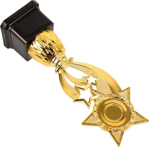 Pentagram Shaped Trophy Award for Graduation Period Plastic Mini Trophy Cup with Creative Statue Design Educational Gift for Children in Kindergarten and Primary School