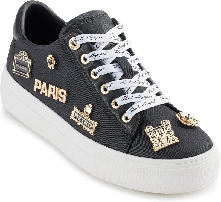 Karl Lagerfeld Women's Cate Pins Schnürschuh Plateau-sneakerSneaker
