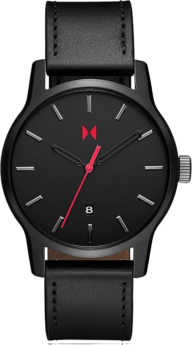 MVMT Classic II - Vintage Mens Wristwatch - Minimalist - Water-Resistant Watch 5 ATM/50 Meters - Premium Leather - 44mm