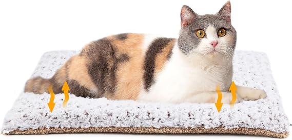 Self-Heating Cat Bed Mat, 60 x 45 cm, Electric-Free, Double-Sided