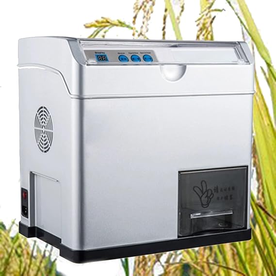Grain Mill, Household Electric Rice milling and Peeling Machine, Rice Husking Machine Husking Tool, Mini Electric Rice Dry Mill