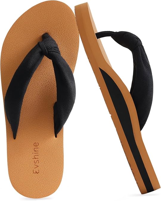 Evshine Women's Flip Flops, Yoga Mat Thong Sandals