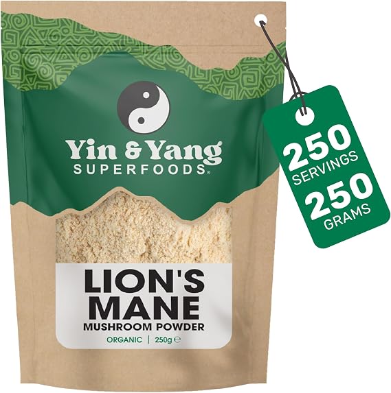 Organic Lion's Mane Powder 250g | Full-Spectrum Extract | Focus