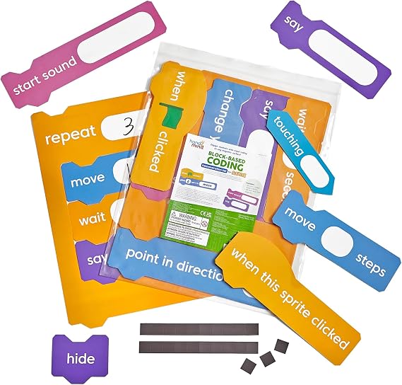 hand2mind Scratch Block-Based Coding Magnetic Demonstration Set