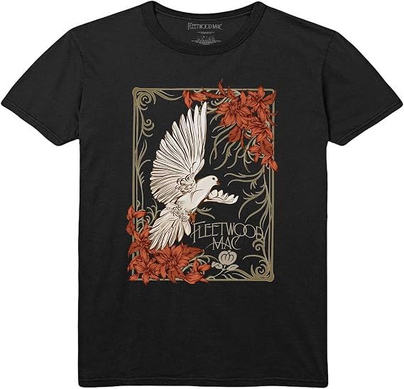 Fleetwood Mac T Shirt Dove Band Logo Official Unisex