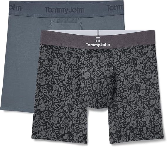 Tommy John Men's Second Skin 6" Mid-Length Boxer Brief Underwear