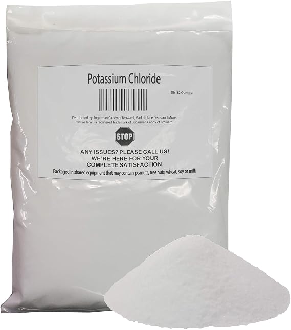 Potassium Chloride Powder 2 Pound A Salt Substitute for Sodium Chloride