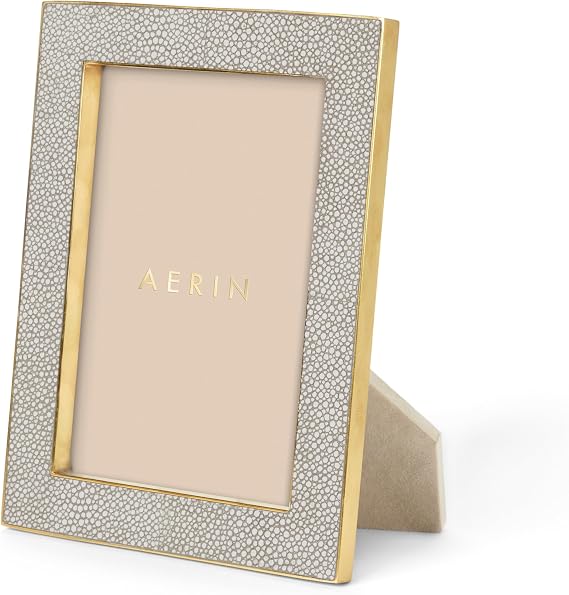 AERIN 5x7 Classic Shagreen Frame - Dove