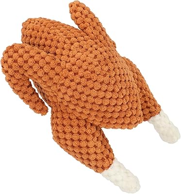 BWOGUE Thanksgiving Turkey Dog Toy, Durable Squeaky Plush Dog Toys, Stuffed Pet Chew Toys Thanksgiving Interactive Pet Toys for Puppy Small Medium Dogs