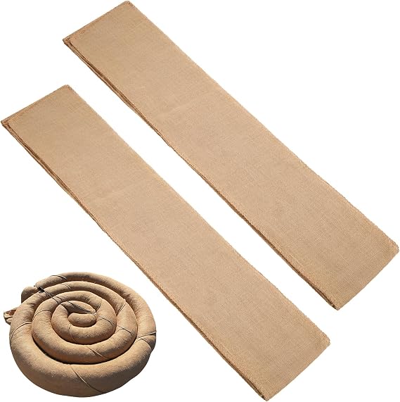 2 Pcs Empty Compost Filter Sock 8 Inch by 27 ft Sediment & Erosion Control Tubular Device Biodegradable Burlap Wattles, Logs & Composite Sock