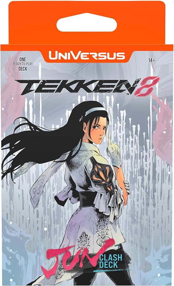 UFS Gamse UniVersus Tekken 8: Clash - Jun Ready to Play Character Deck, Collectible Card Game, Paper Play Mat, Officially Licensed