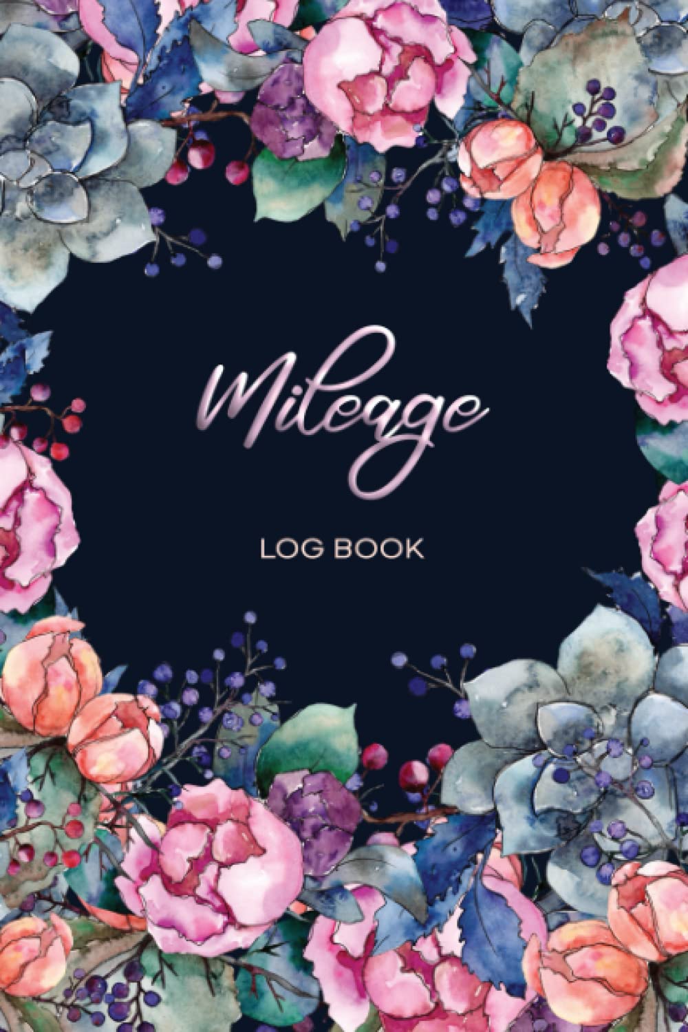 Mileage Log Book: Mileage Record Book for Women | Car & Vehicle Mileage Log Book for Business | Stylish Floral Cover Paperback – November 27, 2021