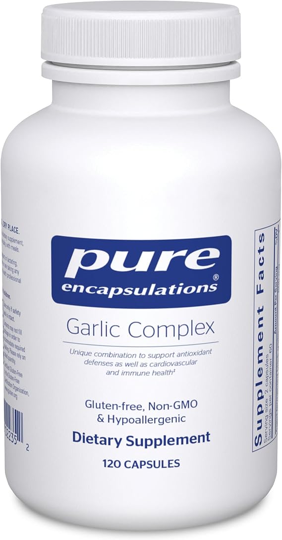 Pure Encapsulations Garlic Complex | Supplement to Support Antioxidant Defenses, Immune Health, and the Cardiovascular System* | 120 Capsules