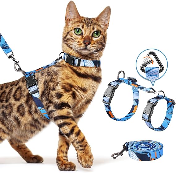 Halypet Cat Harness and Leash Set, Escape Proof Cat Harnesses