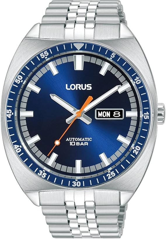 Lorus Otomatik Saat RL441BX9, Mavi, Mavi, bileklik
