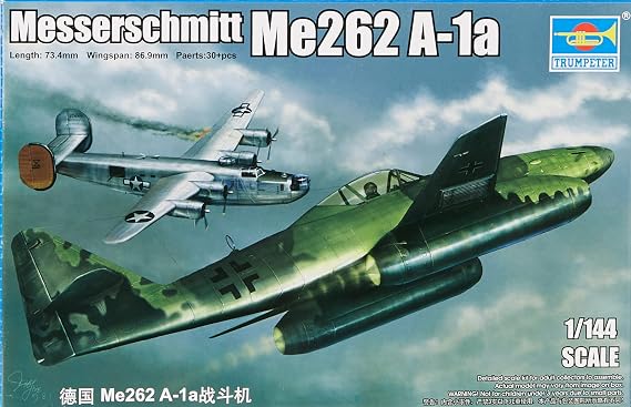 Trumpeter 1/144 Messerschmitt Me262A1a German Fighter