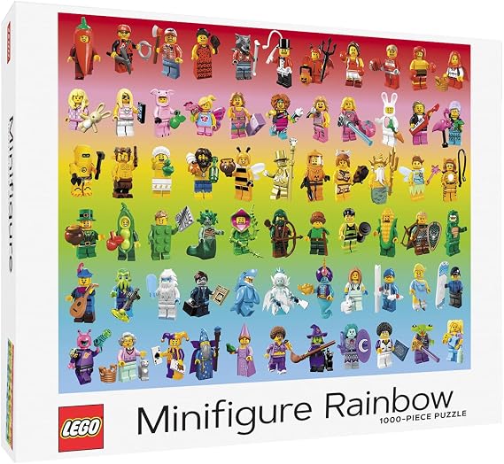 LEGO Minifigure Rainbow 1000-Piece Jigsaw Puzzle