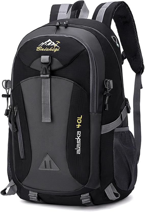 Hiking Backpack 40L Lightweight Foldable Backpack for Men Women Durable Water Resistant Daypack Rucksack for Camping Cycling Climbing Walking Mountaineer Outdoor Sports