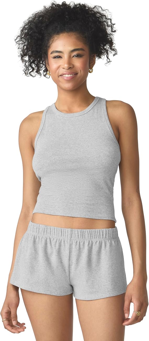 Florence by Mills Women's Garden Party Ribbed Racerback Tank Top