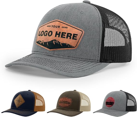 Custom 112 Style Trucker Leather Patch Hat