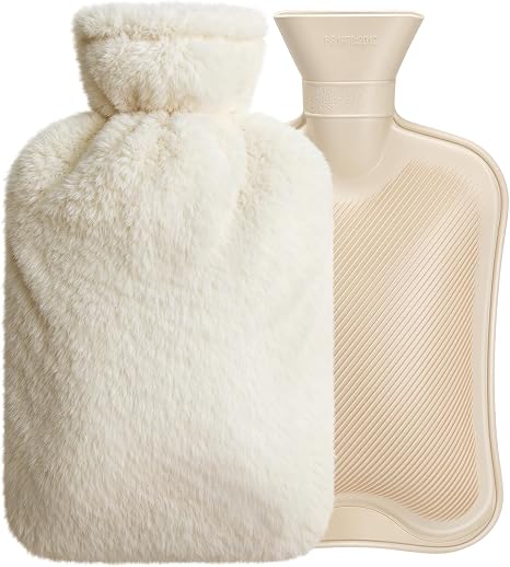 Hot Water Bottle 2 L with Soft Cover Leak-Proof