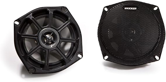 KICKER 10PS5250 5.25 Inch 2-Way PowerSports Series Coaxial Speakers (Pair)