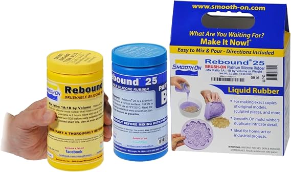 Smooth-On Rebound 25 Brush Platinum Silicone Moldmaking Rubber