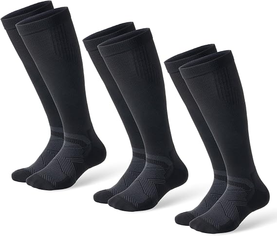 Compression Socks for Women and Men,15-20 mmHg Support(3 Pairs)